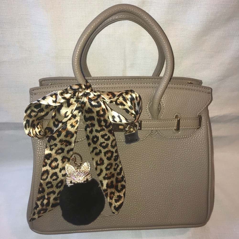 Animal Print Twilly Purse Head Neck Scarf